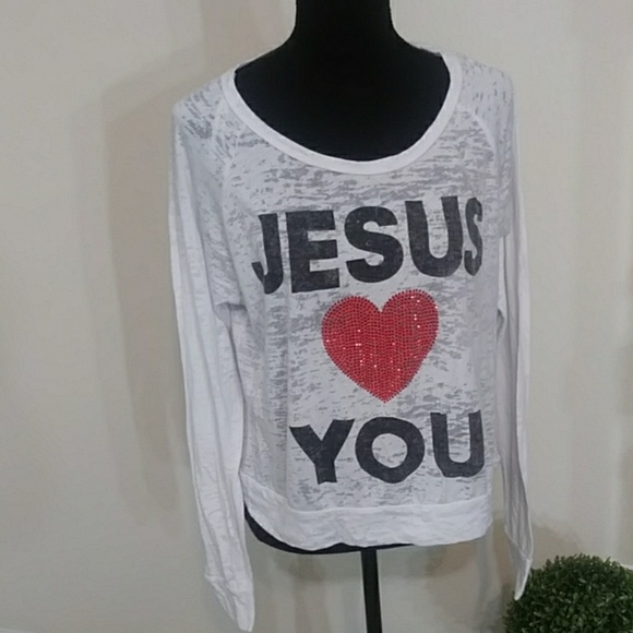 Forever 21 Tops - XXI Jesus❤You Long Sleeve Tee